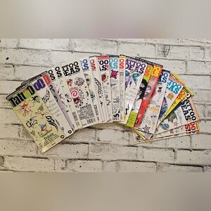 23 Vintage Retro Tattoo Magazines – Old School, Pin-Up, Flash Art Lot